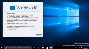 Windows 10 Insider build 14295 FR Pro x64