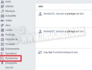 Supprimer votre historique de recherche sur Facebook