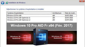 Windows 10 Pro AIO Fr x64 (Fév. 2017)