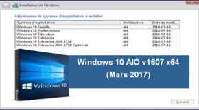 Windows 10 AIO v1607 x64 (Mars 2017)