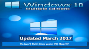 Windows 10 Multi Editions Version 1703 (Mars 2017)