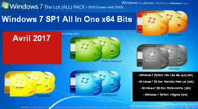 Windows 7 SP1 All In One x64 Bits Avril 2017