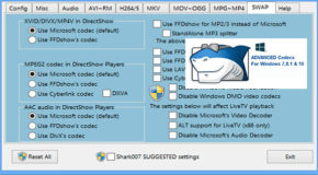 ADVANCED Codecs for Windows 7/8.1/10 v8.1.6