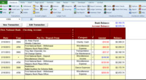 Checkbook For Excel 6.1.2