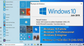 Windows 10 v1903 3in1 Fr (Juin 2019)