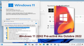 Windows 11 22H2 Pré-activé Aio Octobre 2022