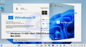 Windows 11 AIO 16in1 23H2 Pré-activé Mai 2024