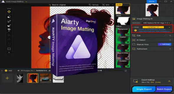 AIArty Image Matting v2.1 + Portable